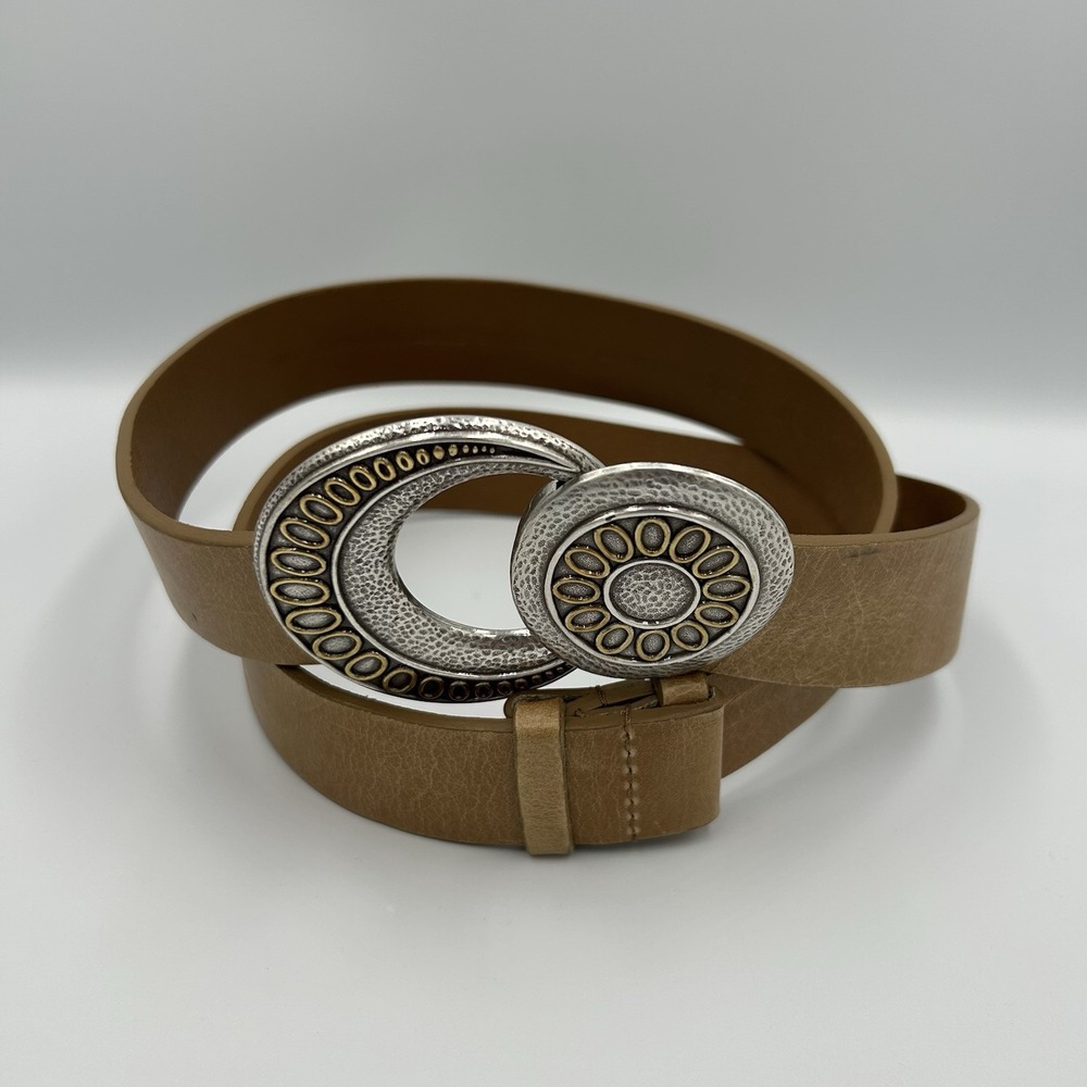 Coldwater Creek Adjustable Italian Leather Belt Western 26-46 inches